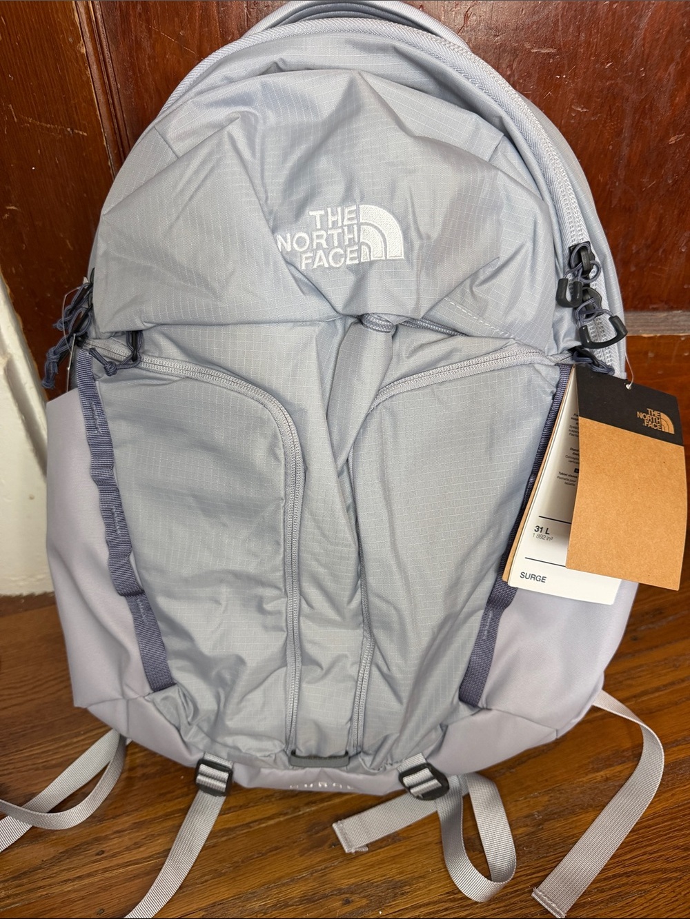 NWT North Face Surge Backpack Blue Flax/ Twili